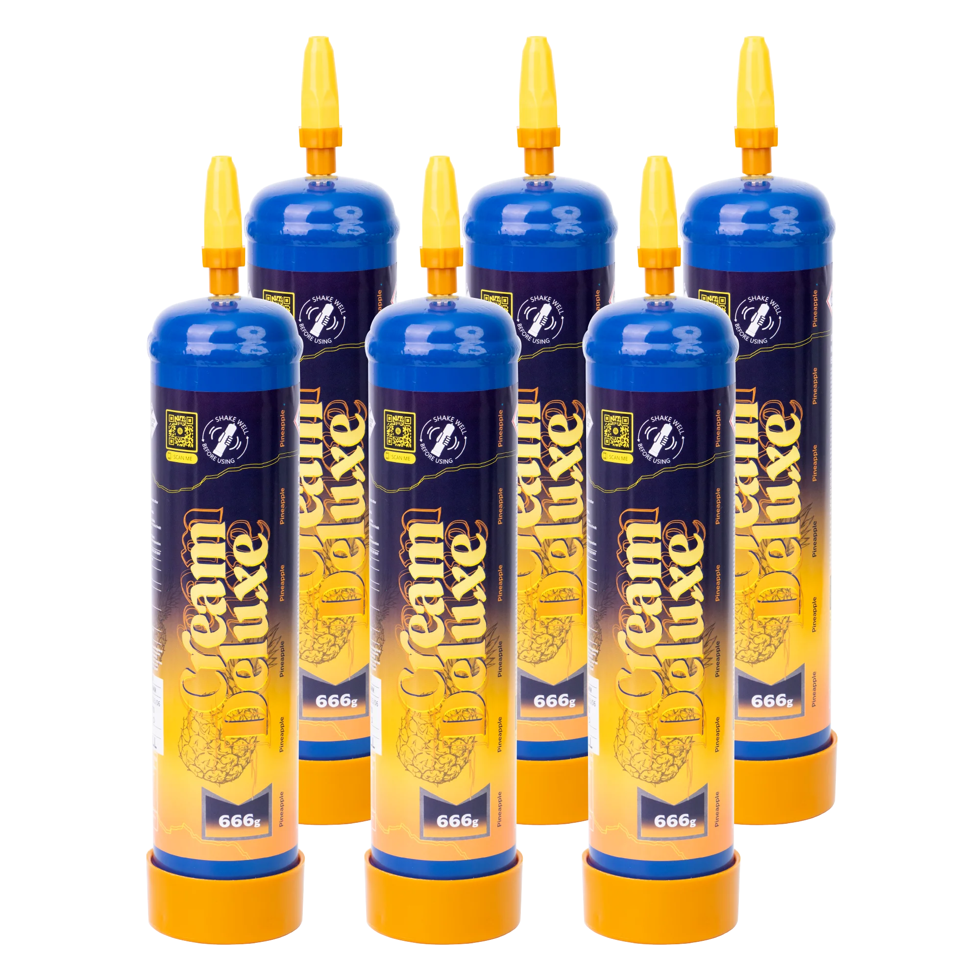 pineapple-sixpack-1.png Cream Deluxe Ananas N2O 666 g 🍍 - Image 1